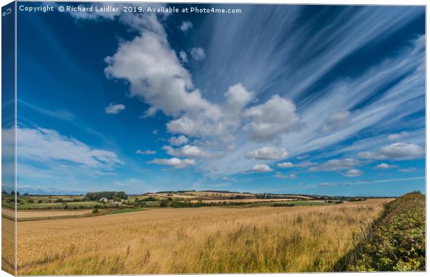 Northumberland Big Sky Canvas Print by Richard Laidler