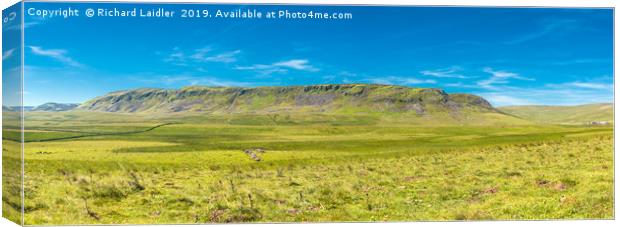 Cronkley Fell and Scar, Upper Teesdale, Panorama  Canvas Print by Richard Laidler