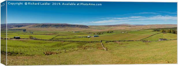 Cronkley Scar and Widdybank Fell Panorama Canvas Print by Richard Laidler