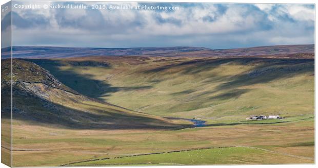 Widdybank Fell from High Hurth Edge Upper Teesdale Canvas Print by Richard Laidler