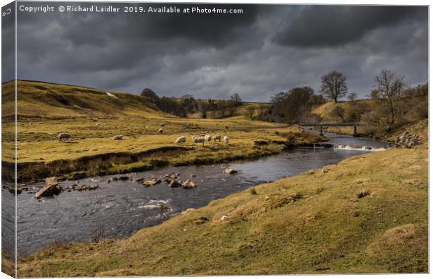 Bright Interval on Sleightholme Beck, Teesdale Canvas Print by Richard Laidler