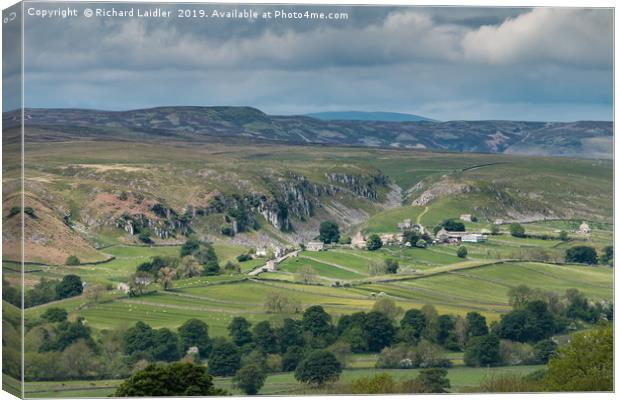 Bright Interval over Holwick, Upper Teesdale Canvas Print by Richard Laidler