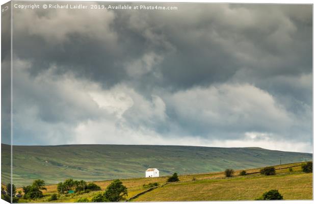 Teesdale Solitary Barn Canvas Print by Richard Laidler