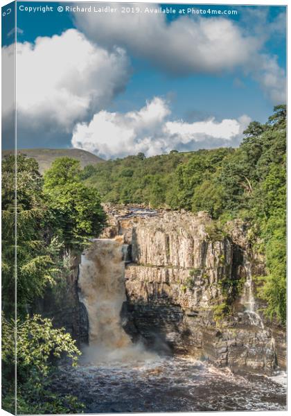 High Force Waterfall, Upper Teesdale Canvas Print by Richard Laidler