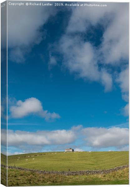 Hilltop Barn, Harwood, Upper Teesdale (2) Canvas Print by Richard Laidler