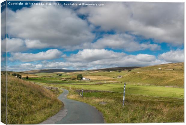 Harwood, Upper Teesdale, Vertical Panorama Canvas Print by Richard Laidler