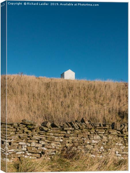 Solitary Barn Canvas Print by Richard Laidler
