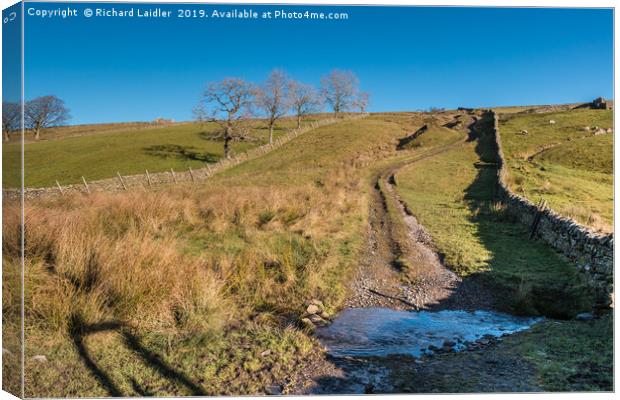 Track Over to Coldberry Canvas Print by Richard Laidler