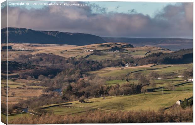 Upper Teesdale and Cronkley from Stable Edge Canvas Print by Richard Laidler