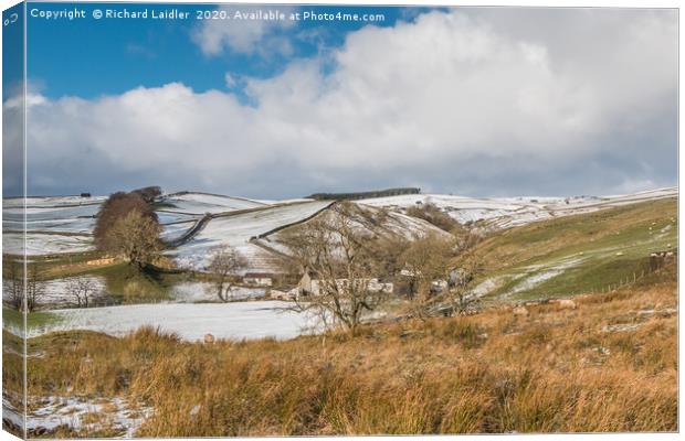 Wintry Ettersgill, Teesdale Canvas Print by Richard Laidler