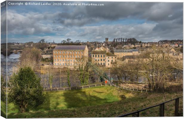 Barnard Castle, Teesdale on First Day of Spring Canvas Print by Richard Laidler