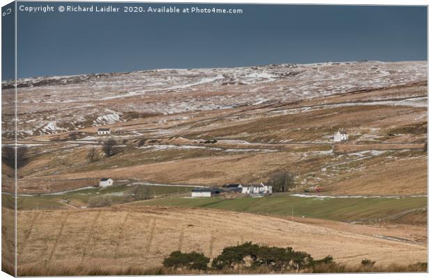 Wintry Harwood, Upper Teesdale Canvas Print by Richard Laidler