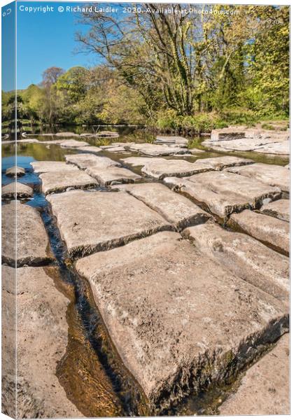 Limestone Pavement at Whorlton Teesdale Canvas Print by Richard Laidler