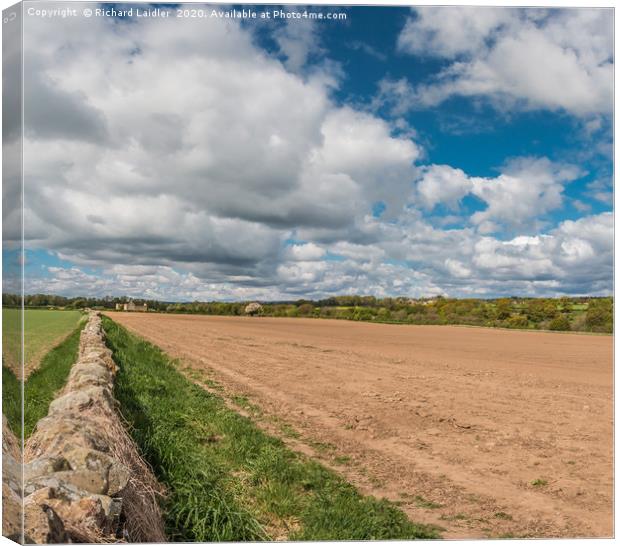 Big Sky over the Teesdale Way at Thorpe, Teesdale Canvas Print by Richard Laidler