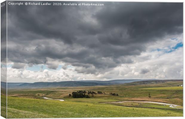 Big Sky over Harwood, Upper Teesdale Canvas Print by Richard Laidler