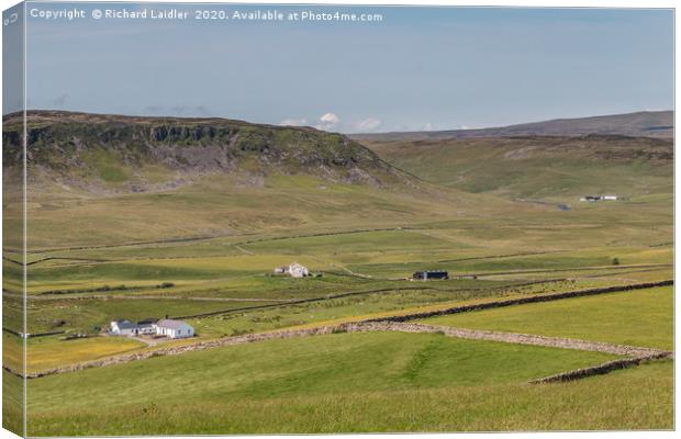 Cronkley Scar and Widdybank Fell Canvas Print by Richard Laidler
