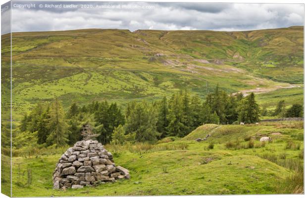Towards Coldberry from Marlbeck Gutter, Teesdale Canvas Print by Richard Laidler