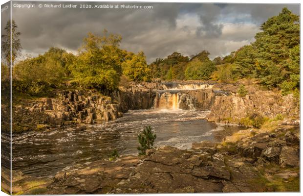 Autumn Colours and Dramatic Light at Low Force Canvas Print by Richard Laidler