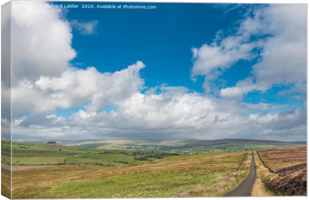 Down into Teesdale from Botany Farm 2 Canvas Print by Richard Laidler