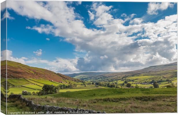 Swaledale Walls and Barns Canvas Print by Richard Laidler