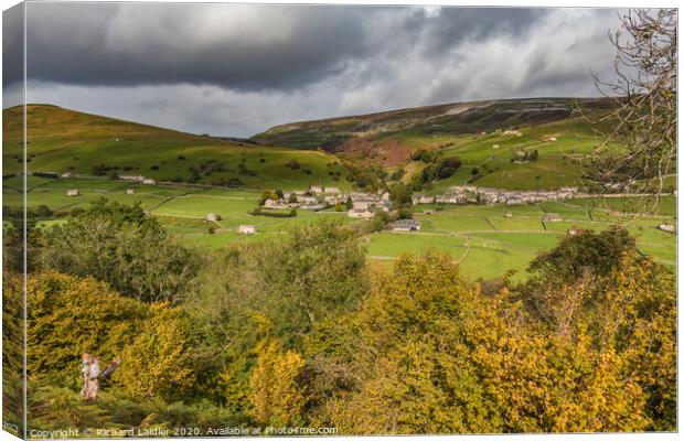 Autumn at Gunnerside, Swaledale, Yorkshire Dales Canvas Print by Richard Laidler