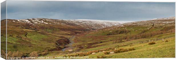 Wintry Hudes Hope Panorama (1) Canvas Print by Richard Laidler