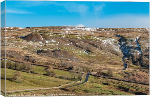 Lodge Sike Mine, Teesdale Canvas Print by Richard Laidler