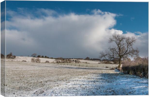 Snowy Hutton Magna, Teesdale Canvas Print by Richard Laidler