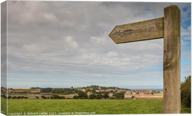 The Northumberland Coastal Path at Alnmouth Canvas Print by Richard Laidler