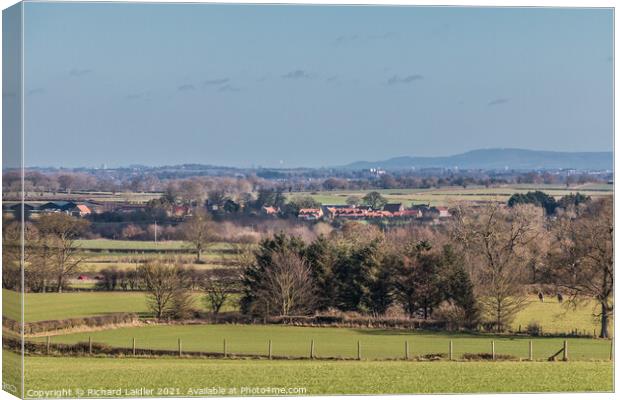 Eppleby, North Yorkshire from Foxberry Farm Canvas Print by Richard Laidler