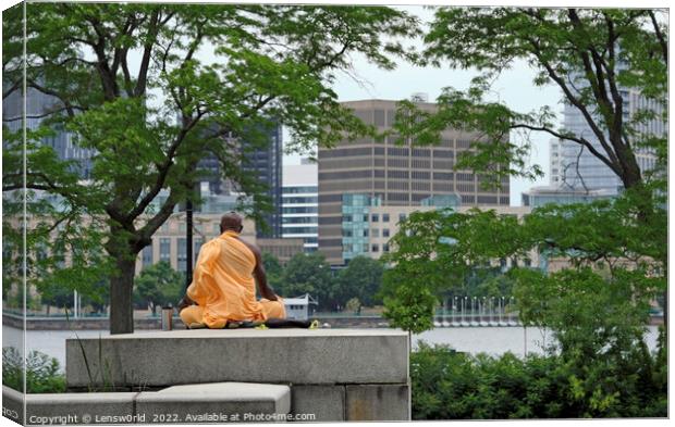 A Boston Meditation Canvas Print by Lensw0rld 