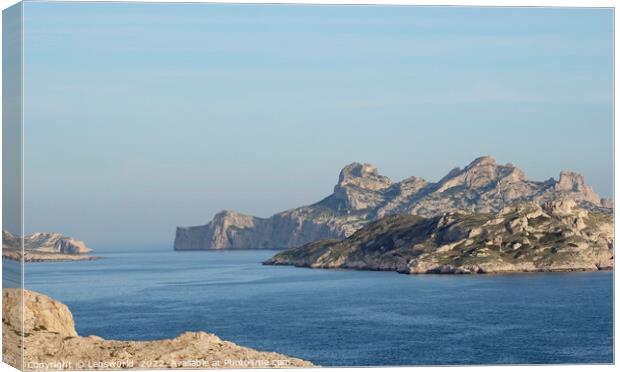 Coastal landscape at the Côte d'Azur Canvas Print by Lensw0rld 