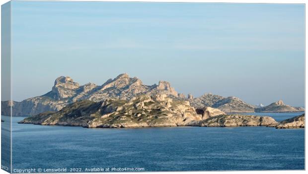 Coastal landscape at the Côte d'Azur Canvas Print by Lensw0rld 