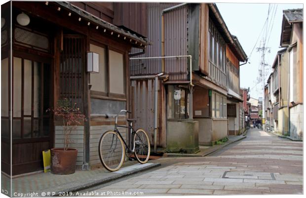 Quiet street in Kanazawa, Japan Canvas Print by Lensw0rld 