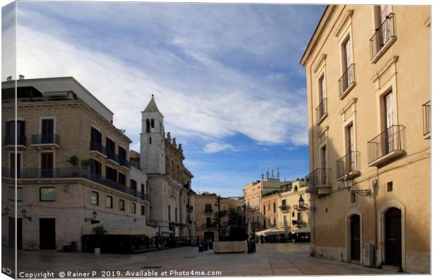 A quiet morning in Bari old town Canvas Print by Lensw0rld 