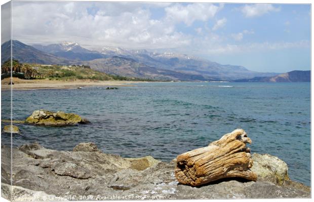 Along the coast of Crete Canvas Print by Lensw0rld 