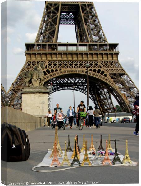 Many many Eiffel towers Canvas Print by Lensw0rld 