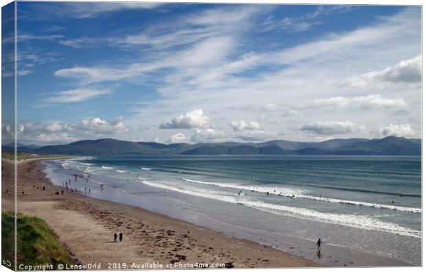 Inch Beach in Ireland Canvas Print by Lensw0rld 