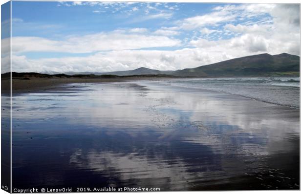 Mirror beach in Ireland Canvas Print by Lensw0rld 