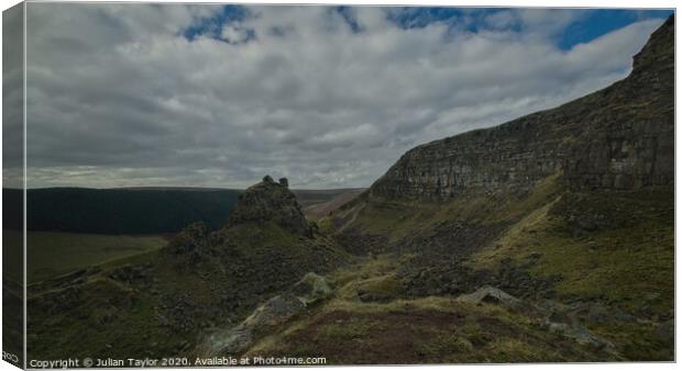 Alport Castles & Tower Canvas Print by Jules Taylor