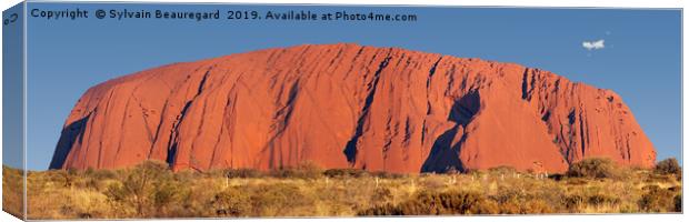 Uluru, sacred site in Australia Canvas Print by Sylvain Beauregard