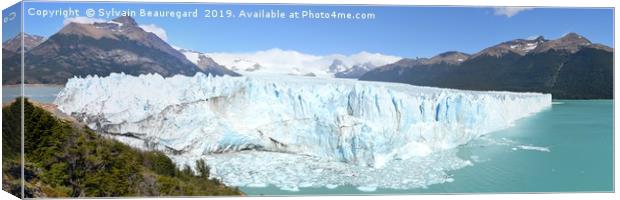 Perito Moreno glacier panorama Canvas Print by Sylvain Beauregard