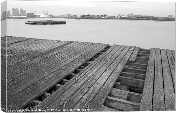 Derelict Pier Canvas Print by Iain McGillivray