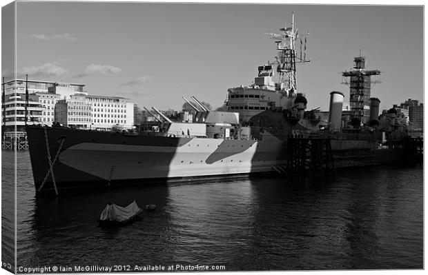 HMS Belfast Canvas Print by Iain McGillivray