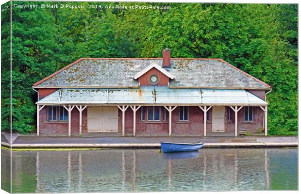 The Old Boat House Canvas Print by Mark D Popovic