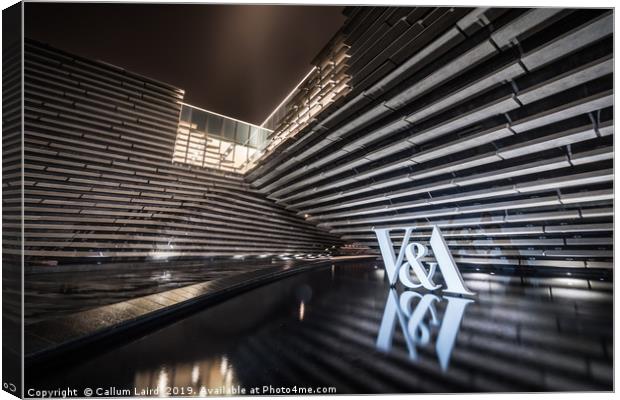 V&A Dundee at Night  Canvas Print by Callum Laird