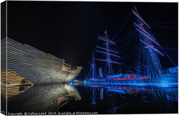 V&A Dundee and RRS Discovery in Dundee Canvas Print by Callum Laird