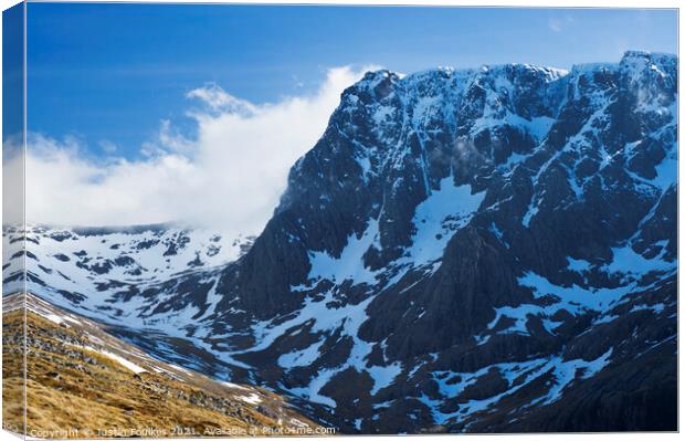 Ben Nevis, Highland, Scotland Canvas Print by Justin Foulkes