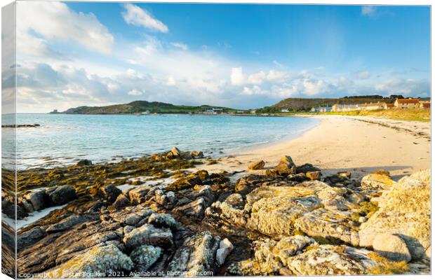 New Grimsby, Tresco, Isles of Scilly Canvas Print by Justin Foulkes