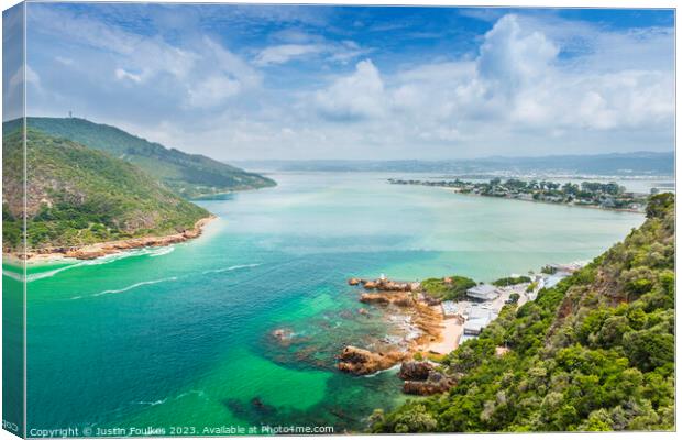 Knysna Lagoon, South Africa Canvas Print by Justin Foulkes